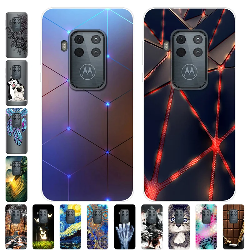 Чехол для Motorola One Zoom чехол телефона мягкий силиконовый накладка с 3D принтом Moto / Pro