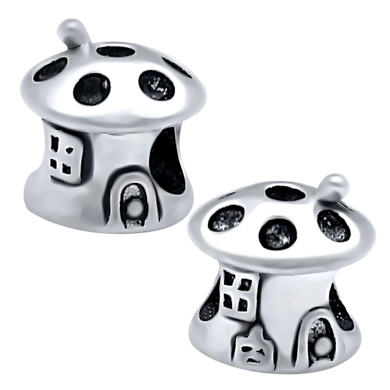 2 шт. милое животное и мини Микки бисер Подходит для Pandora бусины Шарм браслет