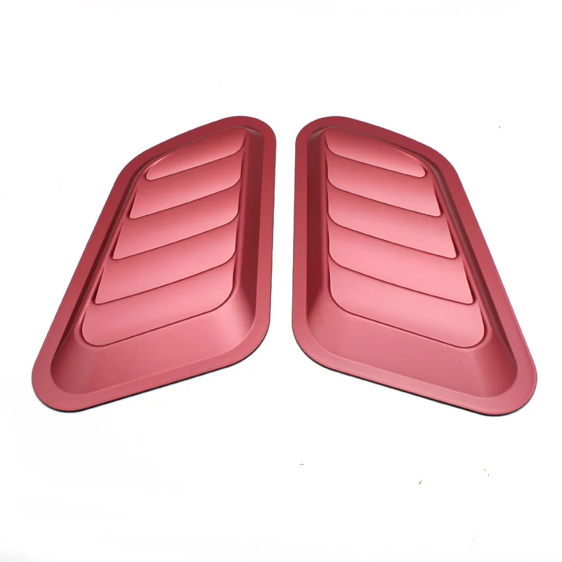 1pair 4colors Car Air Intake Flow Vent Fender Decorative Stickers Side Mesh Cover Front Bumper Hood Bonnet Grilles Decals | Автомобили и