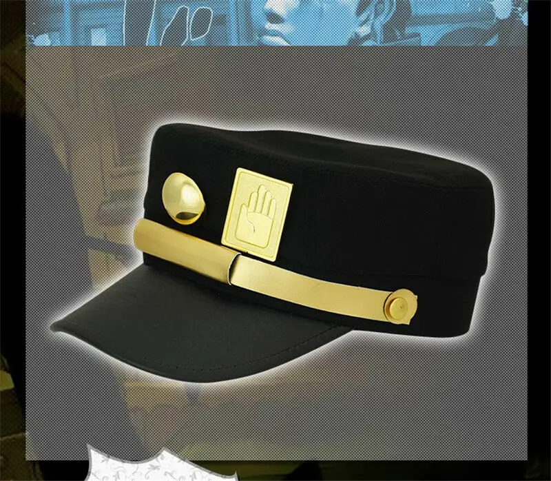 Аниме приключения Джоджо Куджо Джотаро Косплэй Кепки Студенческая обувь черная s