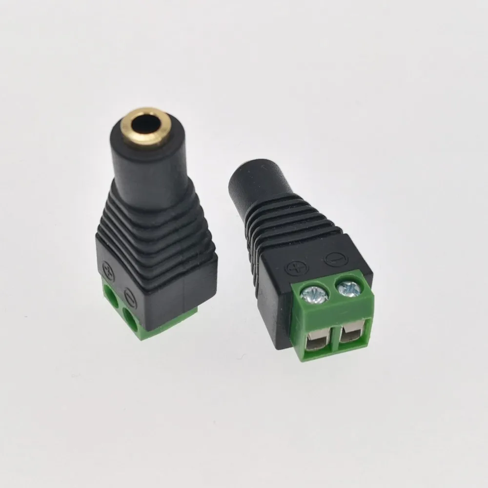 

50pcs 3.5mm 1/8" 3.5 female Audio Microphone Mono Plug Connector Adapter Convertor Screw Terminal Free-Welding Goldplated