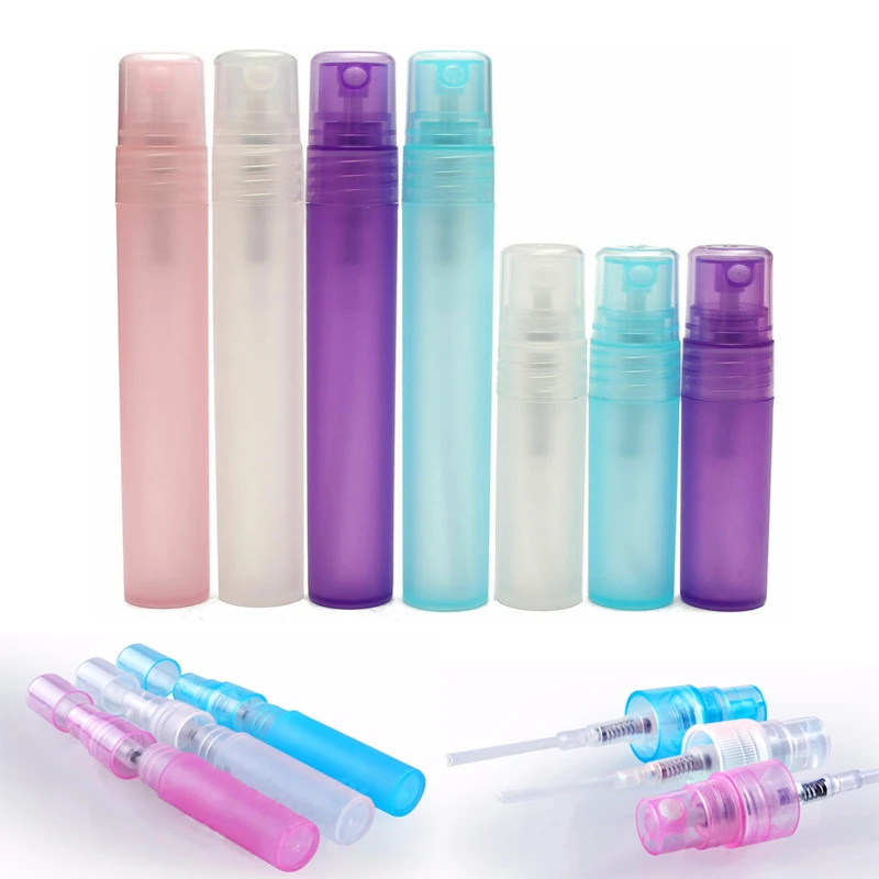 5pcs/Set 2ml 3ml 5ml 8ml 10ml Mini Plastic Sample Bottle Perfume Sprayer Pen Small Empty Travel Containers Tube 5ml 8ml 10ml