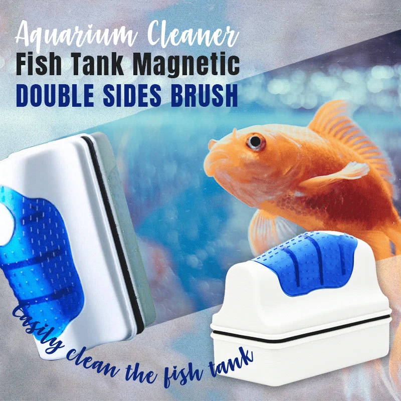 

Double Sided Magnetic Aquarium Brush Tank Glass Algae Scraper Cleaner Magnetic Brush Aquarium Tank Fish Tools Floating Brushes
