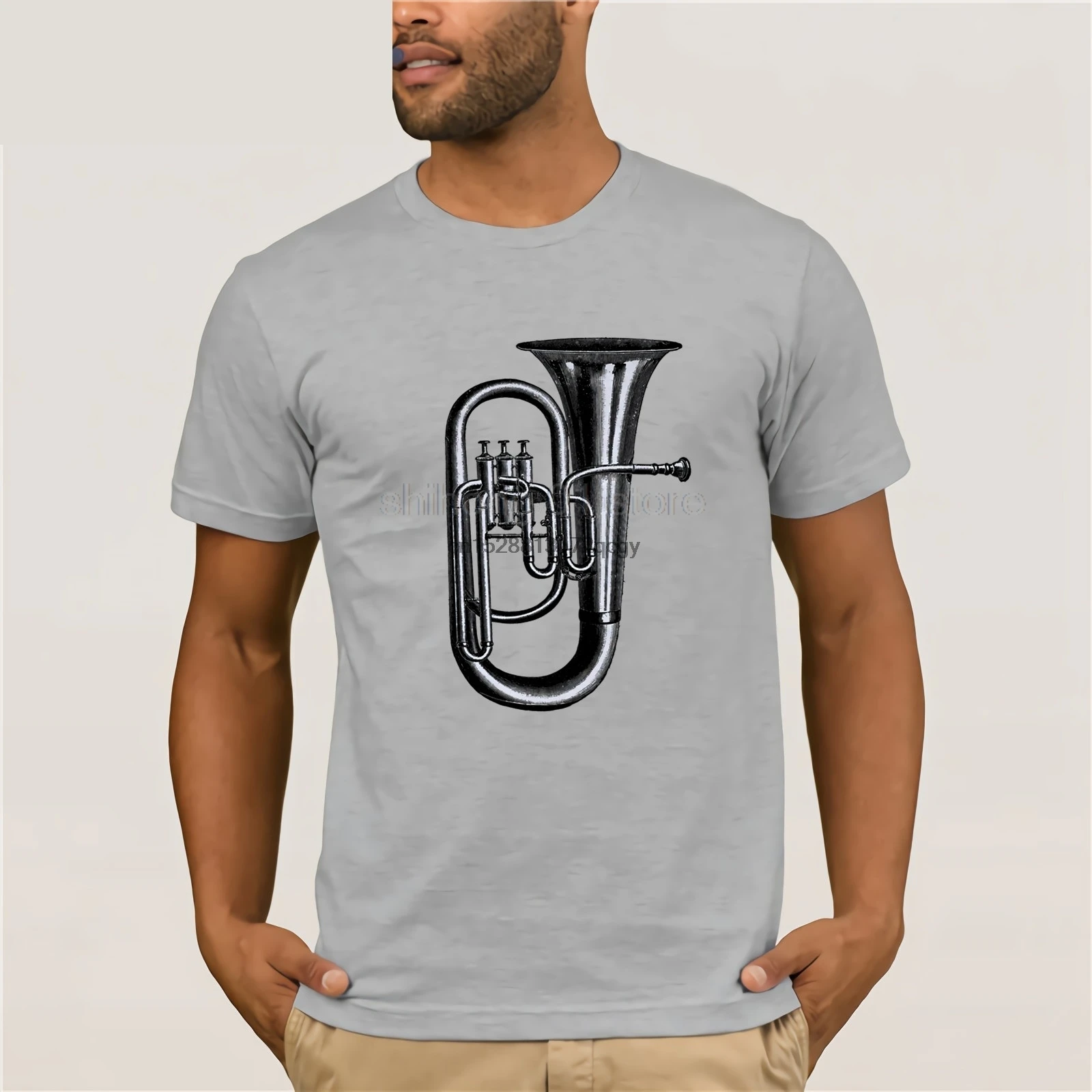 Винтажная туба труба SAXHORN латунный духовой инструмент Ретро Эскиз музыкальная