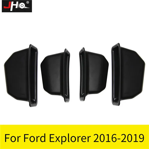 ABS Front and Rear JHO Автомобильная дверная ручка Органайзер коробка для хранения для 2011- Ford Explorer XLT Limited Sport Platinum 13 12 - Название цвета: ABS Front and Rear