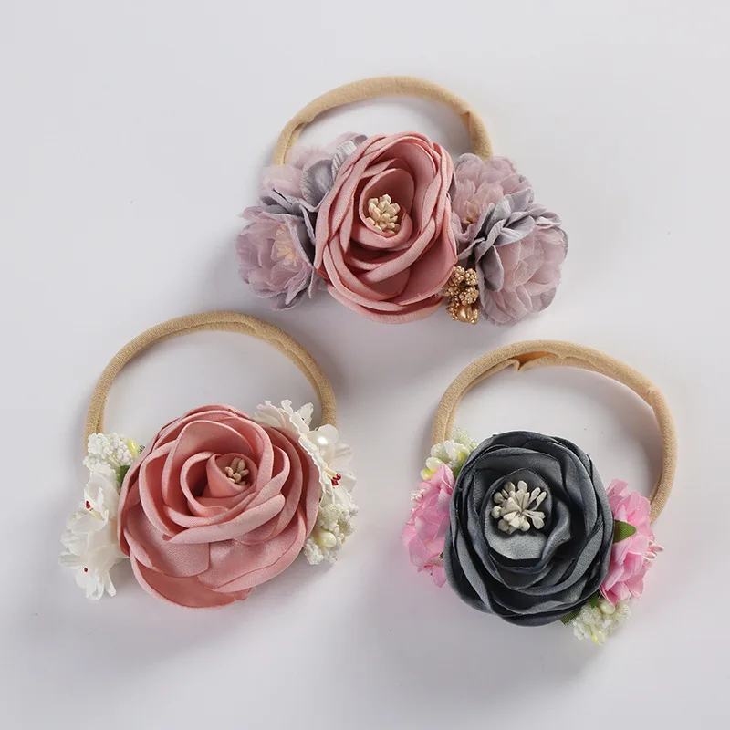 

Bohemia Elastic Printed Flower Newborn Baby Headwrap Infant Bow Knot headbands Baby Girls Headwear Cute Gifts Photograpy Props