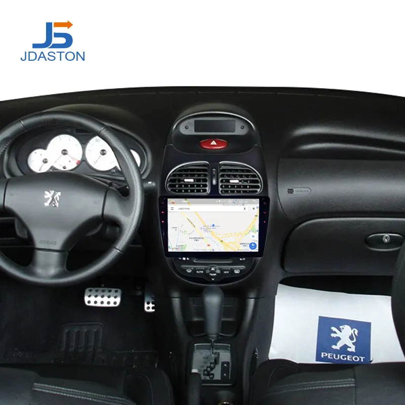 JDASTON Android 10 автомобильный DVD плеер для Peugeot 206 2002 2003 2004 2005 2006 2007 2008 WIFI мультимедийный