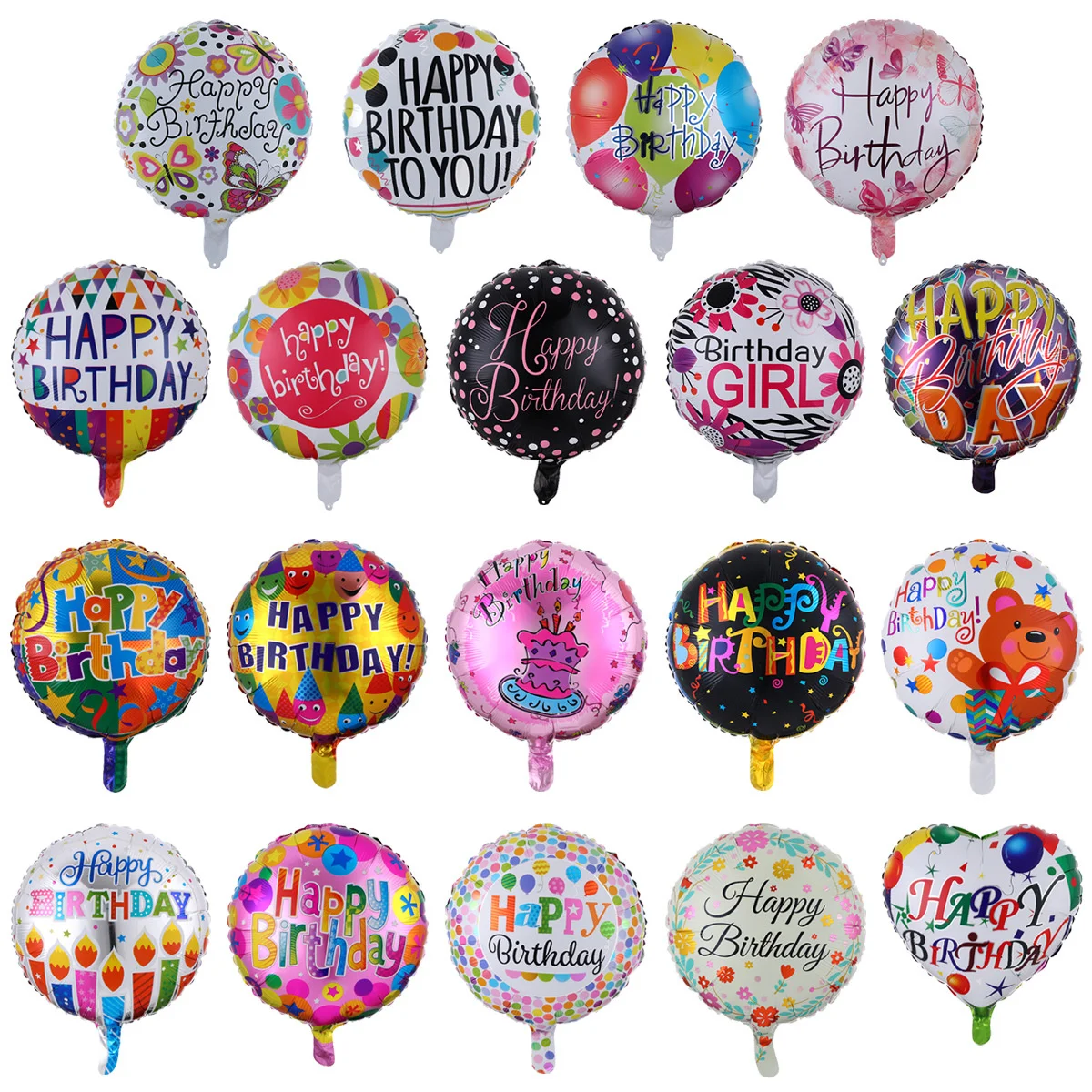 10 шт. 18-дюймовые круглые воздушные шары из алюминиевой фольги | Дом и сад