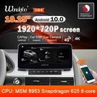 автомагнитола 2 din андроид Автомагнитола Snapdragon, Android 10, для Audi A6 A6L C6 2005-2011, GPS-навигация, мультимедийный плеер, автомагнитола, стерео экран