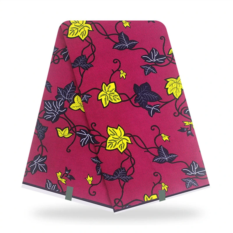 

Real African Wax Fabric High Quality 100% Cotton Wax Print Fabric Nigerian Wax Ankara Fabric 6 Yards For Sewing VL-558