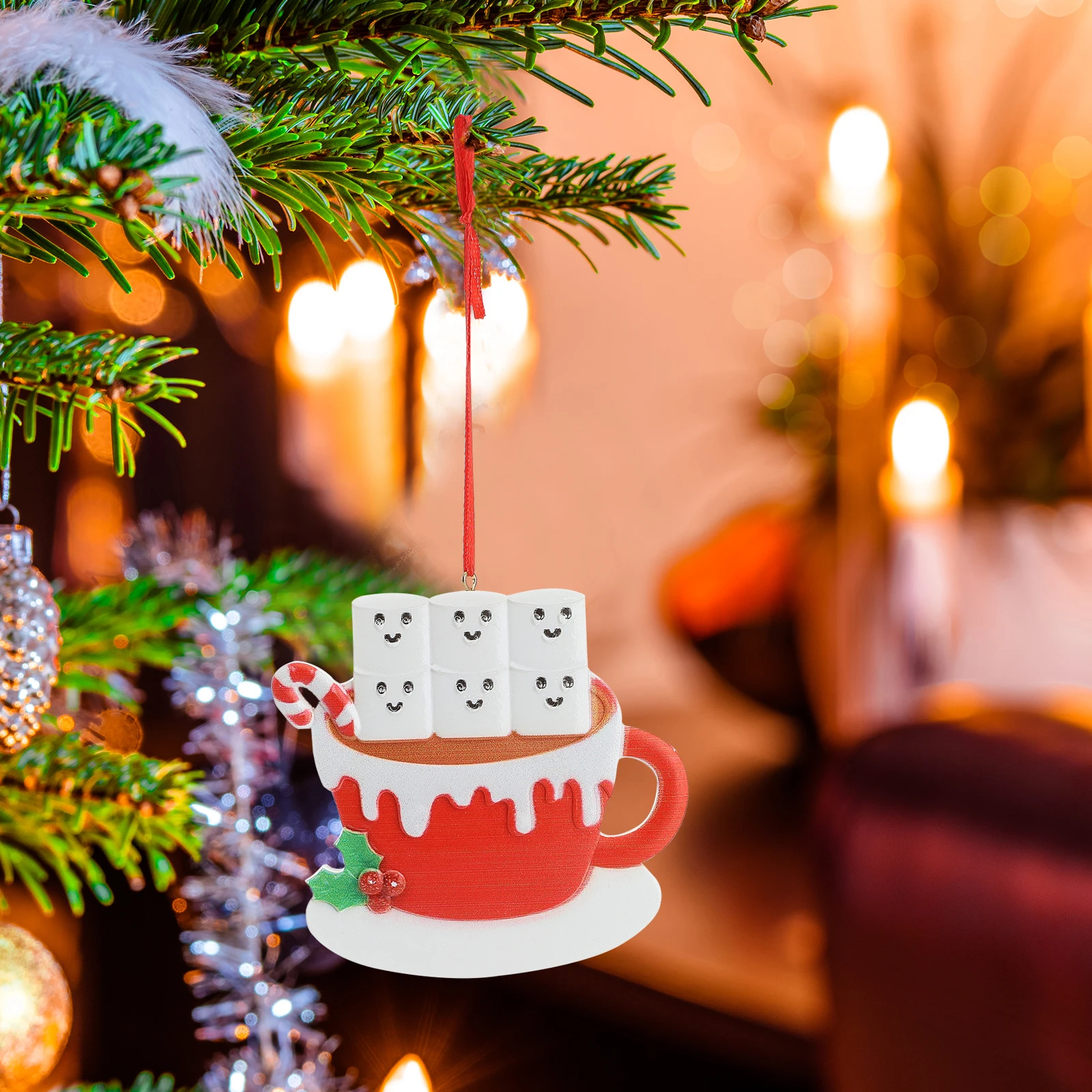 

Рождественская подвеска из смолы, подарок на Новый год 2022, подвески, Рождественское украшение 2021, милая яркая поделка, дверь, белая, выжила в ...