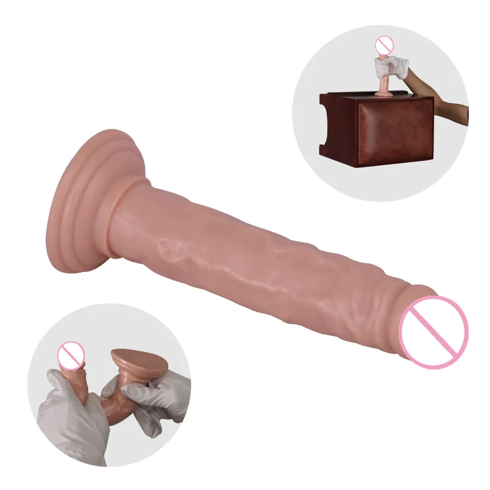 С реалистичной кожей огромный дилдо для Для женщин с мощной присоской большой