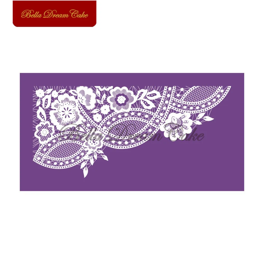 Цветочный кружевной узор сетчатый Трафарет DIY Инструменты для украшения торта