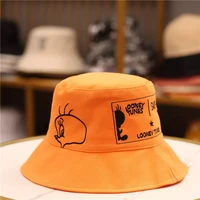women bucket hat embroidery duck bob sun hats summer outdoor travel cycling cap beach caps men panama unisex fishermen hat