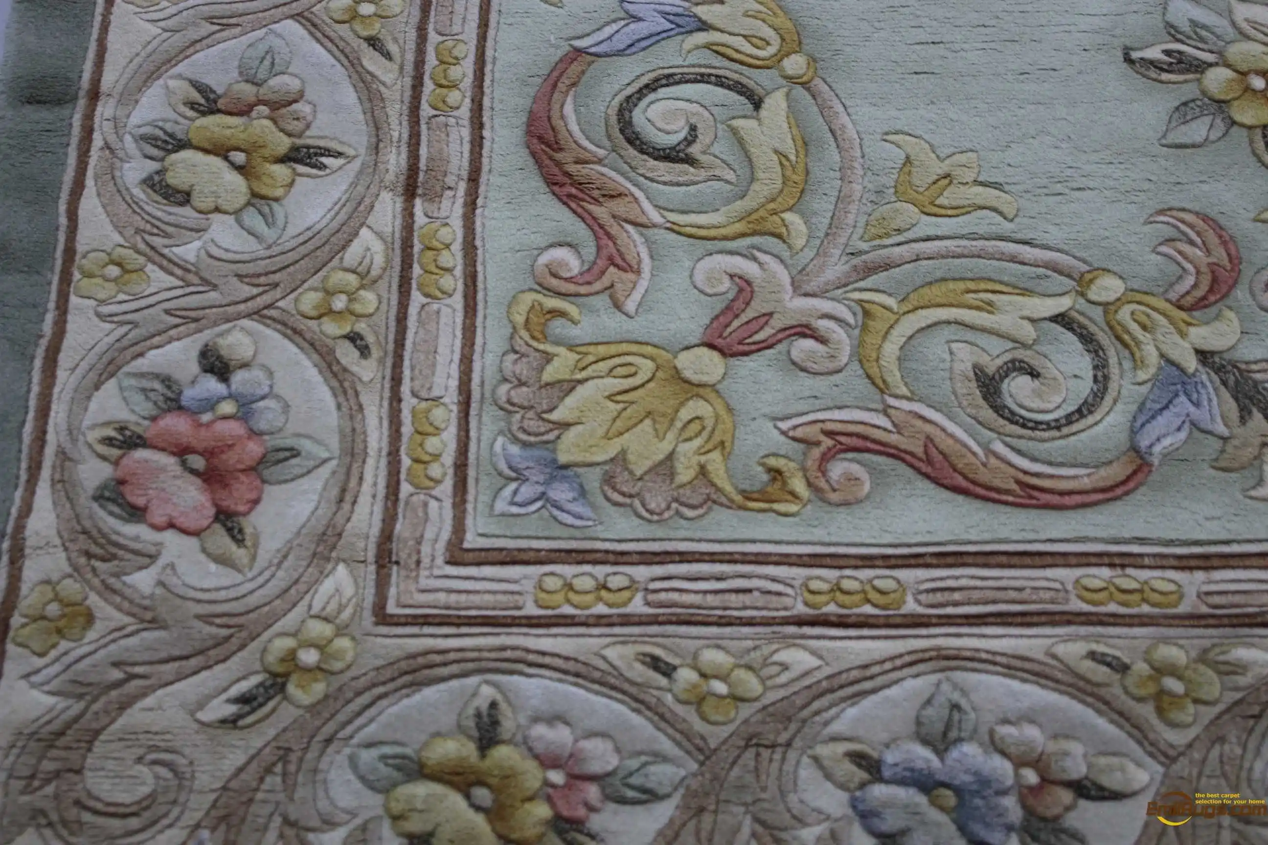 Ковер для гостиной Европейский толстый и плюшевый ковер с цветочным узором