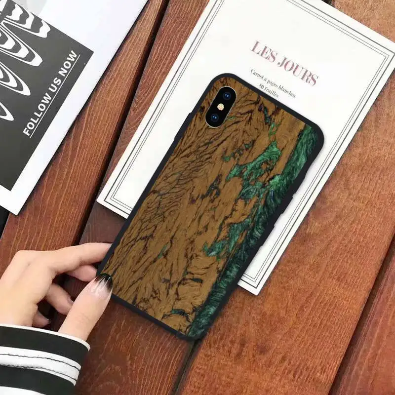 

Wood Resin art original pattern Phone Case for iPhone 11 12 mini pro XS MAX 8 7 6 6S Plus X 5S SE 2020 XR