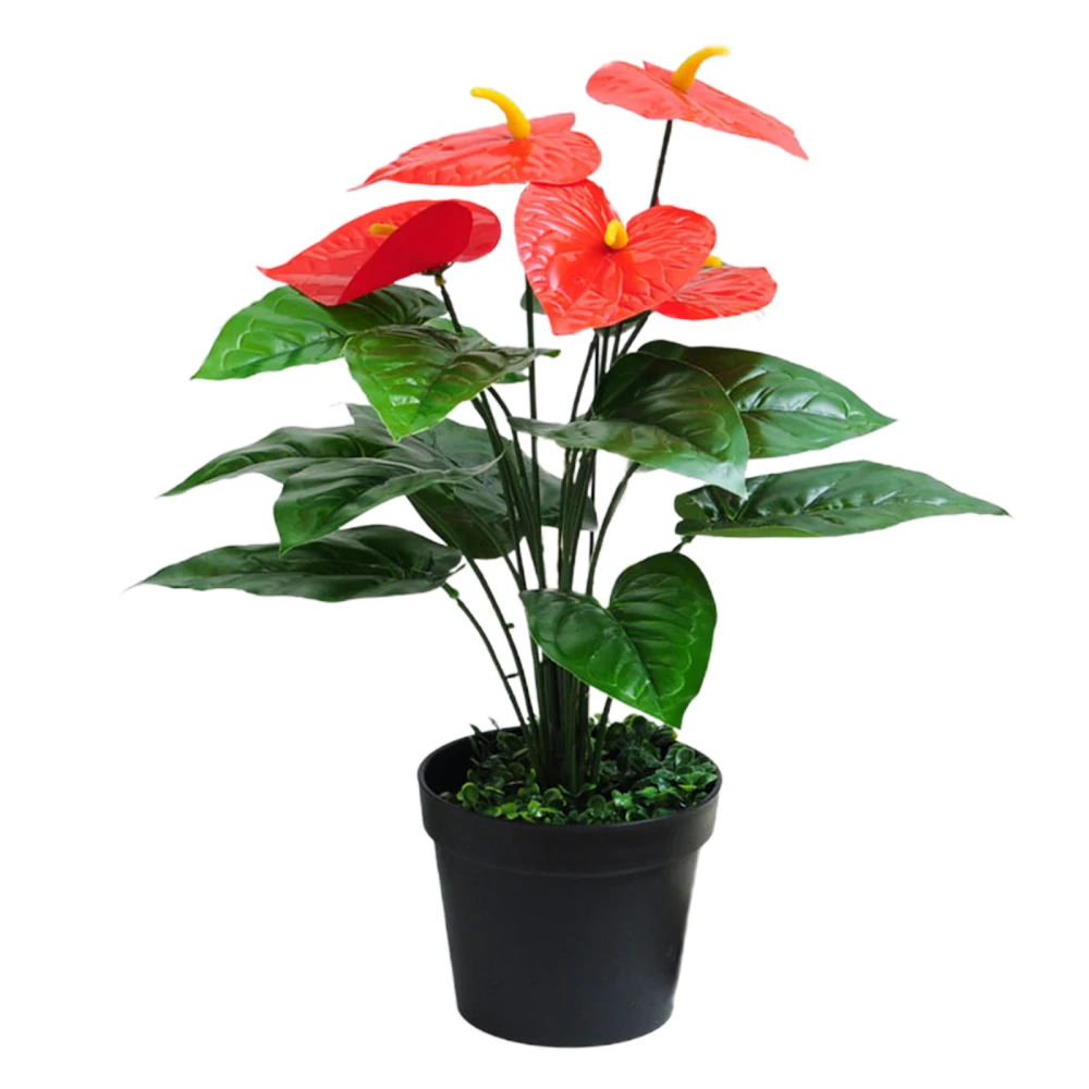 Короткая зеленая раковина искусственные растения имитация Калла Лилия бонсай 1