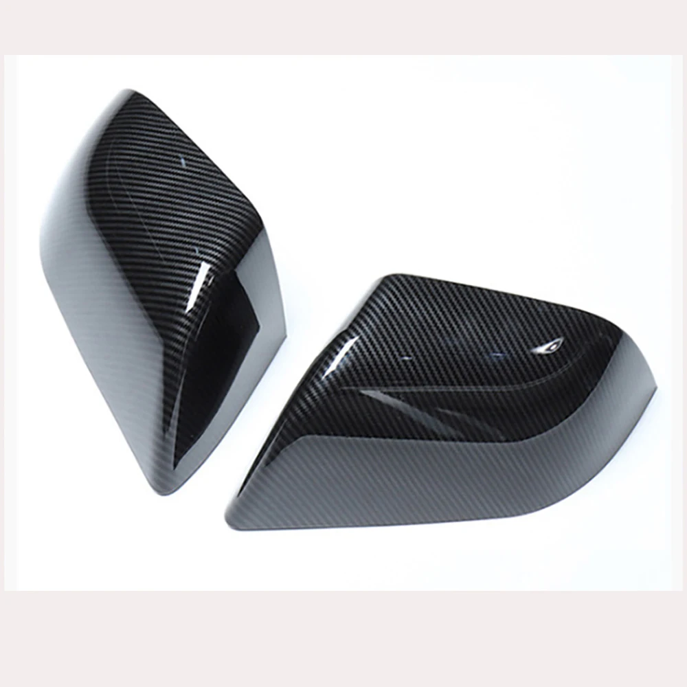 

For Tesla Model 3 2017-2021 Car Side Rear View Mirror Cover ABS Auto Exterior Accessory 2PCS Set Decoration Alternative Housing