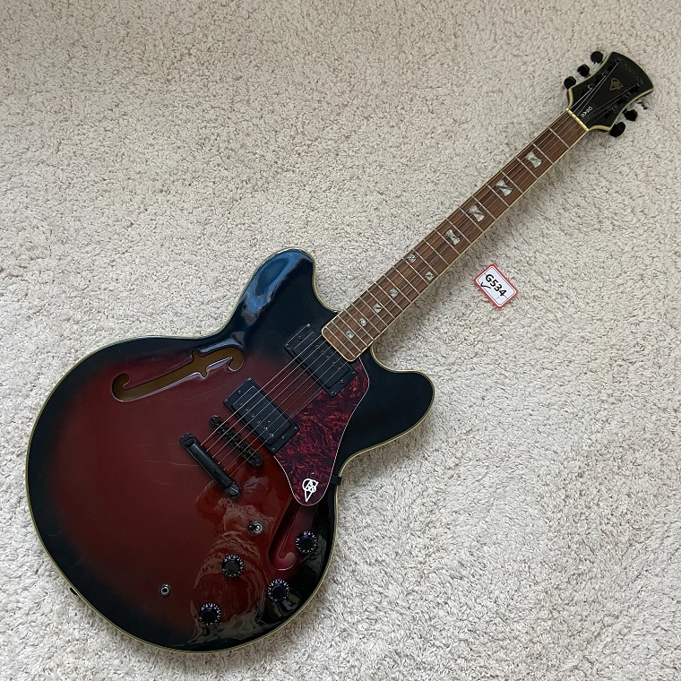 

Genuine CANVAS Electric Jazz Guitar F Hole Black Hardwares in Stock Free Shipping Discount G534