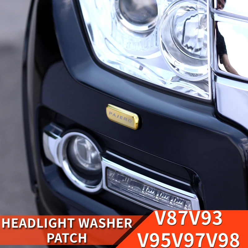 

For Mitsubishi Pajero accessories v87v93v97v98 Headlight sprinkler cap Covers Pajero io Full Pinin Montero Modification
