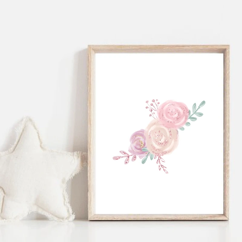 Картина на холсте с изображением балерины цветов розового и золотого | Дом сад