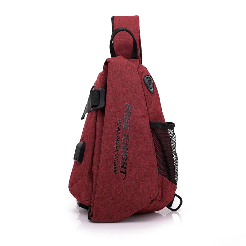 Бургундия Merk Borst Bag Gym Fitness Sport Rugzakken Rugzak Camping Wandelen Tassen mannen Schooltas Schouder Sling Waterroof Chest Bag - Цвет: Бургундия