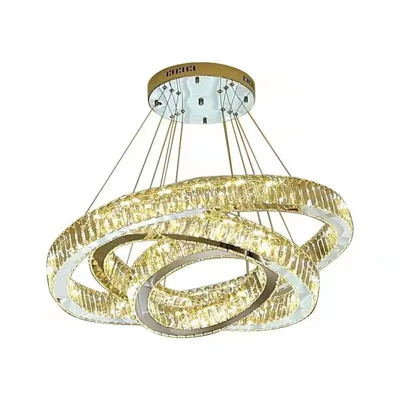 

2021 Luxury Modern Chandelier Lighting Large Stair Light LED Crystal Lamp For Home Decoration Lighting Fixtures