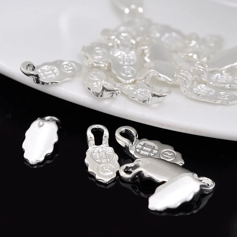 100 шт. серебряные подвески для стеклянной плитки 13 5 мм * 6 3 мм|glue on bail earings|glue bailglue