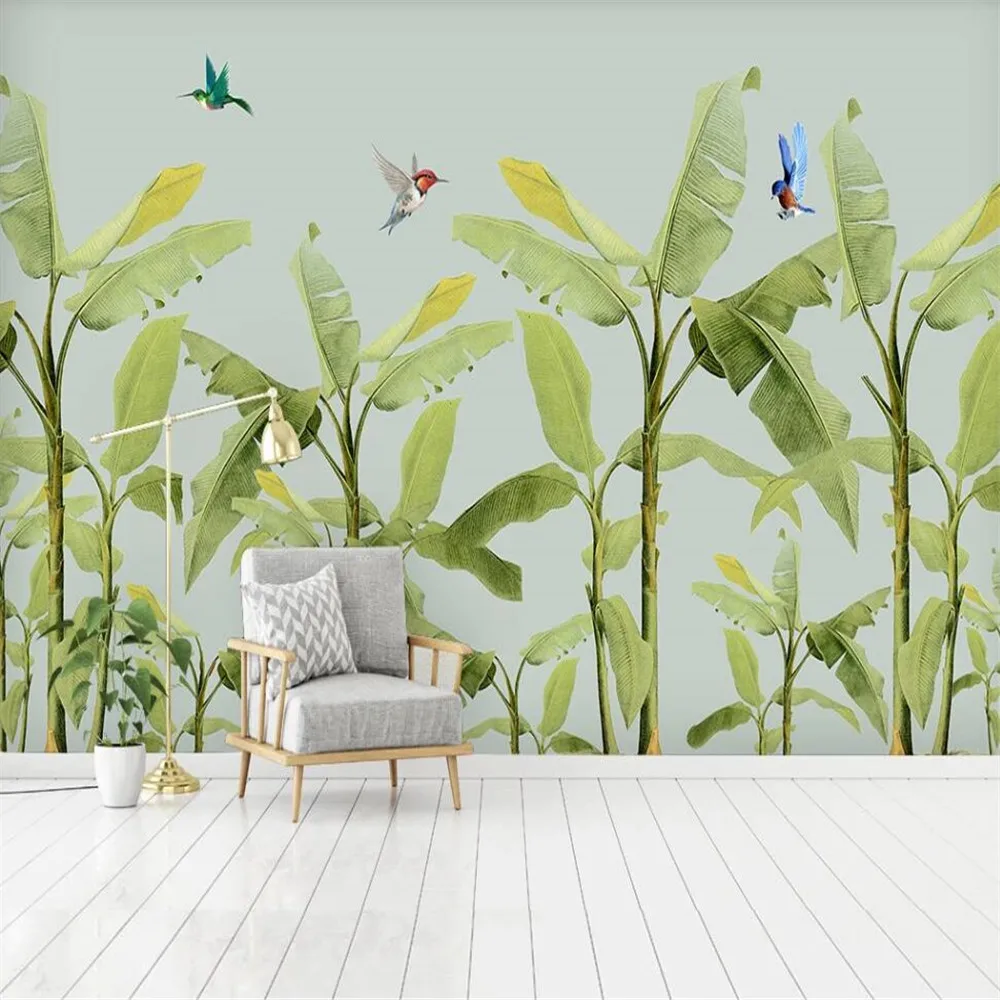 3D обои Milofi на заказ Настенные с изображением растений морского побережья банана