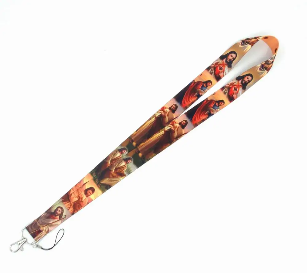 10 шт. I Love Jesus key lanyards id бейдж держатель брелоки ремешки на мобильный телефон