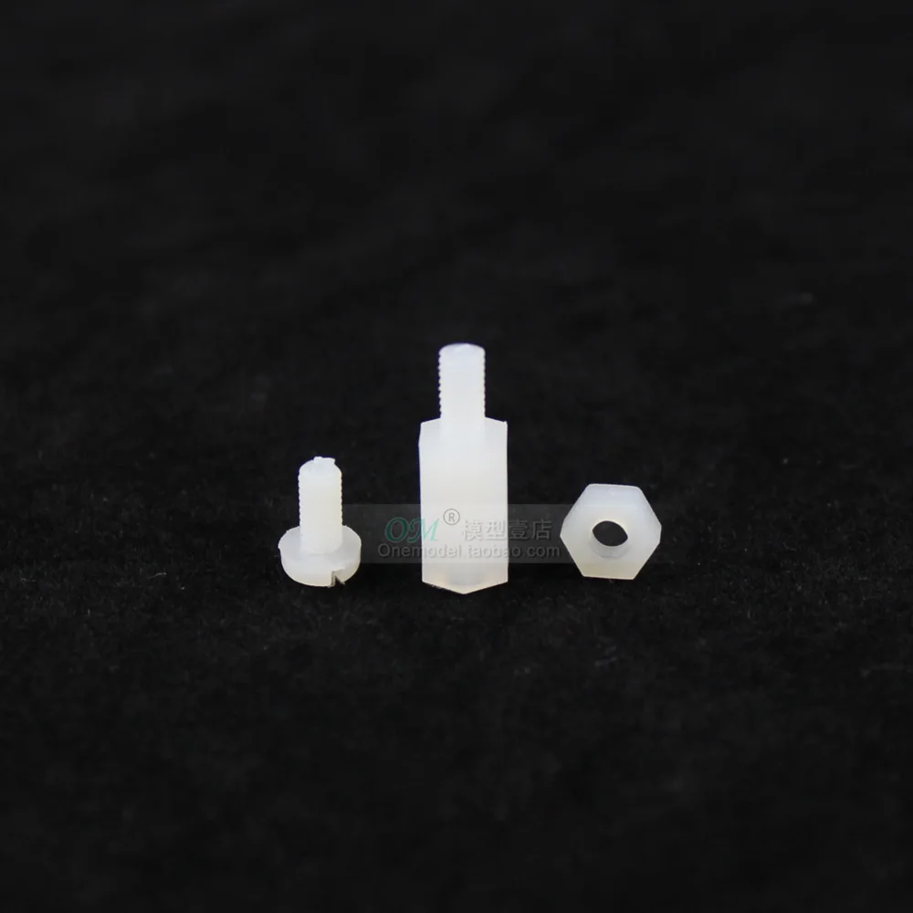 M./-5pcs/Nylon Post Screw 3*6/3*8/3*10/3*12mm/Flight control sub-board installation / hexagonal nylon screw post | Игрушки и хобби