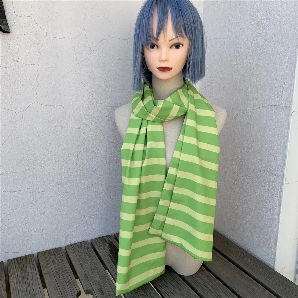 Длинный зеленый шарф Джоджо из аниме Невероятные приключения костюм для косплея