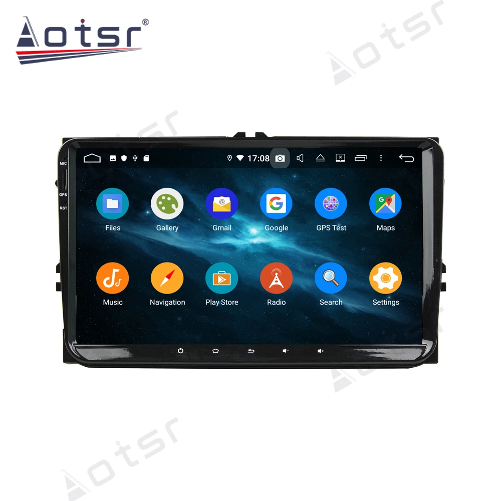 Aotsr Android 10 0 4 + 64 ГБ Автомобильный Радио плеер GPS навигация автомобильный стерео HD