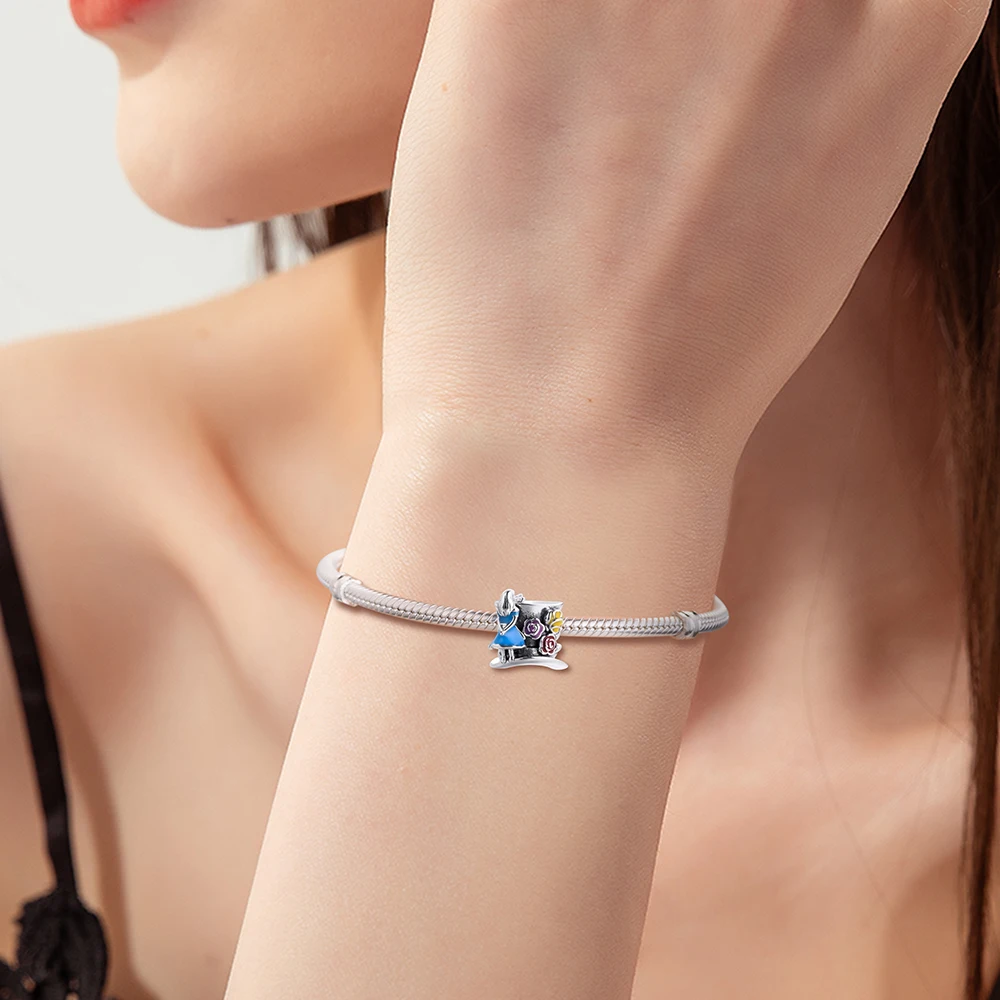 

Spring Collection Beads Sterling Silver Jewelry Fits Original Snake Chain Bracelets Best Friend Dangle Charm