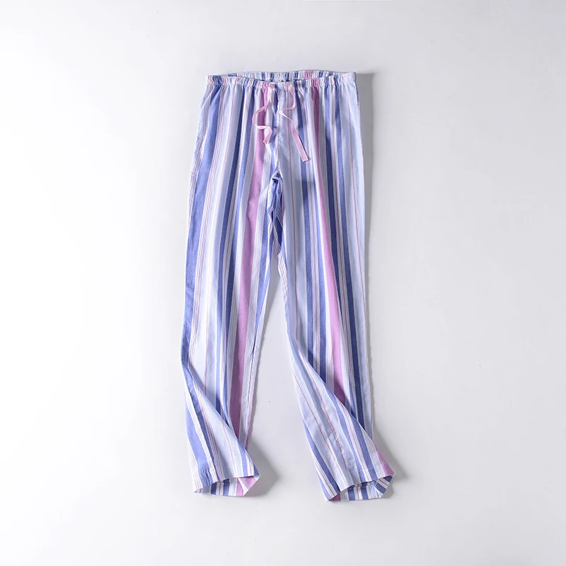 Пижама для женщин хлопковые брюки тканые длинные штаны сна|Штаны сна| |