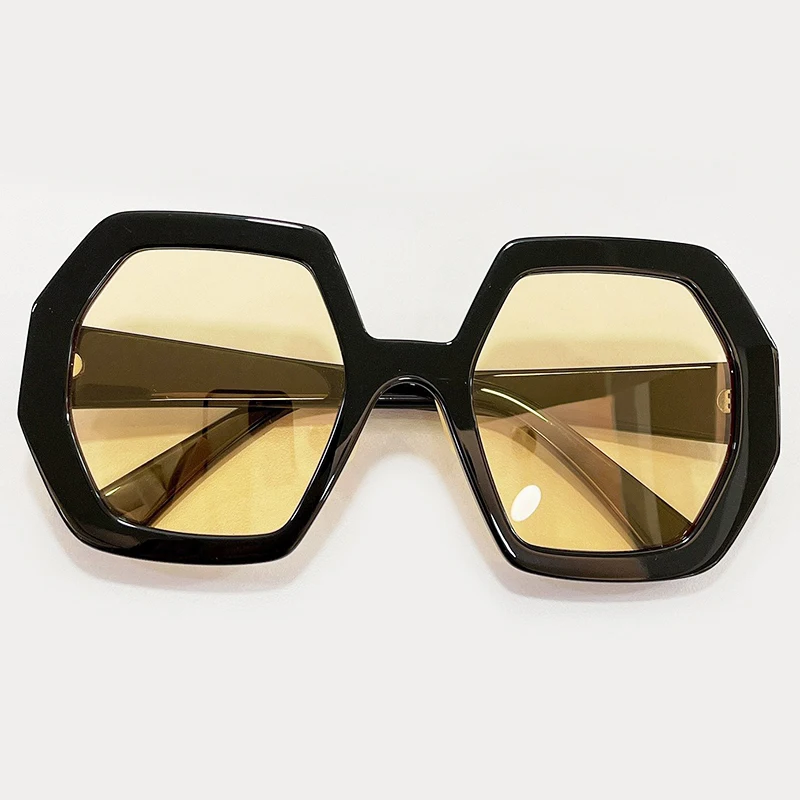 

New Polygon Women Sunglasses Luxury Brand Design Hexagon Men Sun Glasses UV400