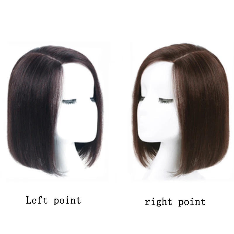 Женские короткие прямые синтетические волосы парики натуральные черные темно