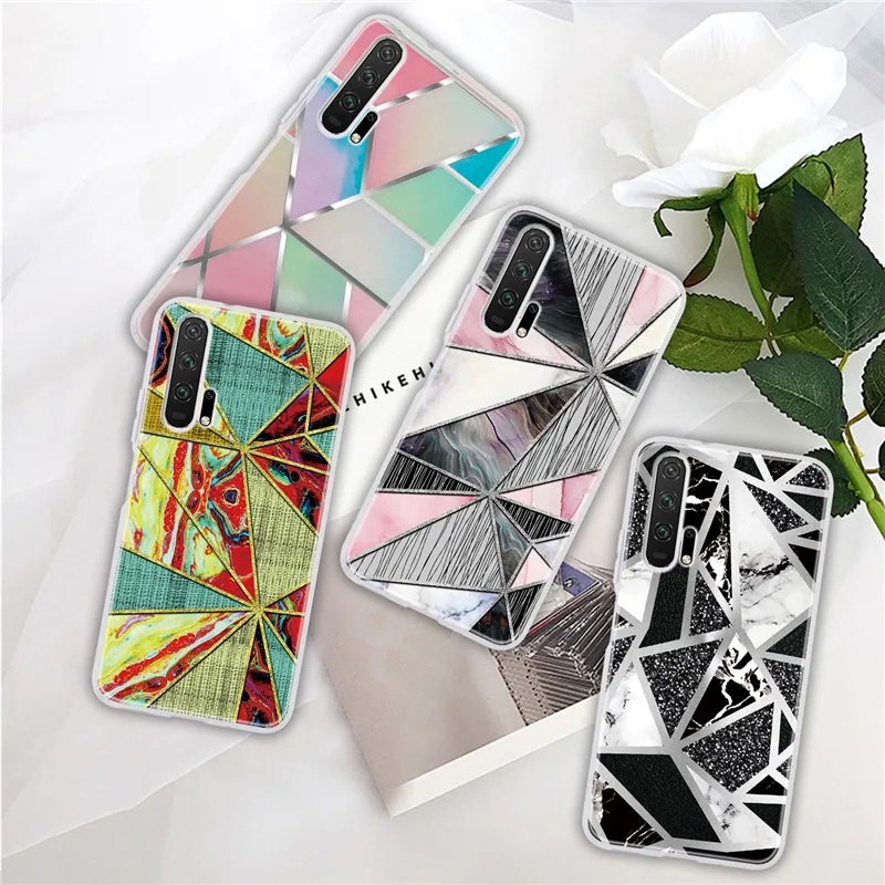 Цветной мраморный чехол Xinch для huawei Honor 20 Pro 20S 10i 8X 8A 8S 9X 9 Lite мягкий силиконовый из