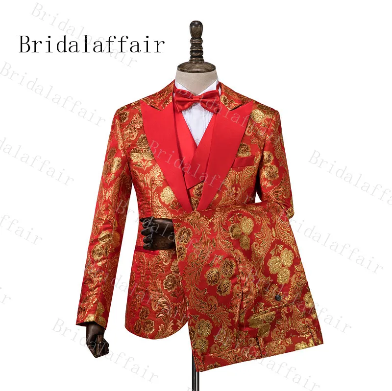 as image color-9 Bridalaffair блестящие озерно-голубой Для мужчин костюмы комплект из 3 предметов осень банкет серии жениха мужской мундир для свадьбы Для мужчин вечерние костюмы заостренный лацкан - Цвет: as image color-9