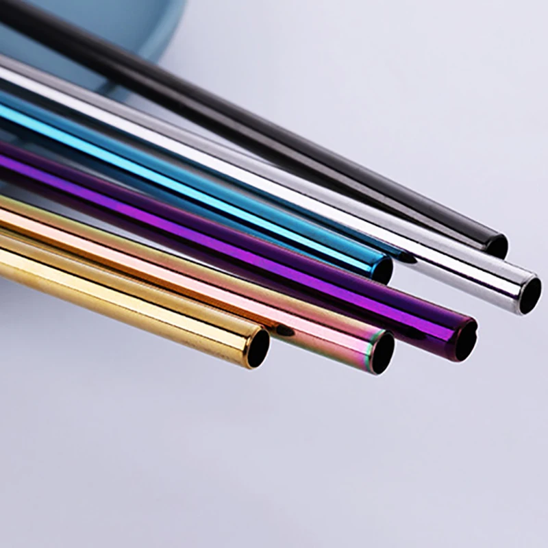 1 шт. из нержавеющей стали Питьевая соломенная ложка многоразовая солома с