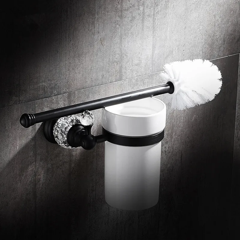 Набор хрустальных аксессуаров для ванной комнаты вешалка полотенец из твердой