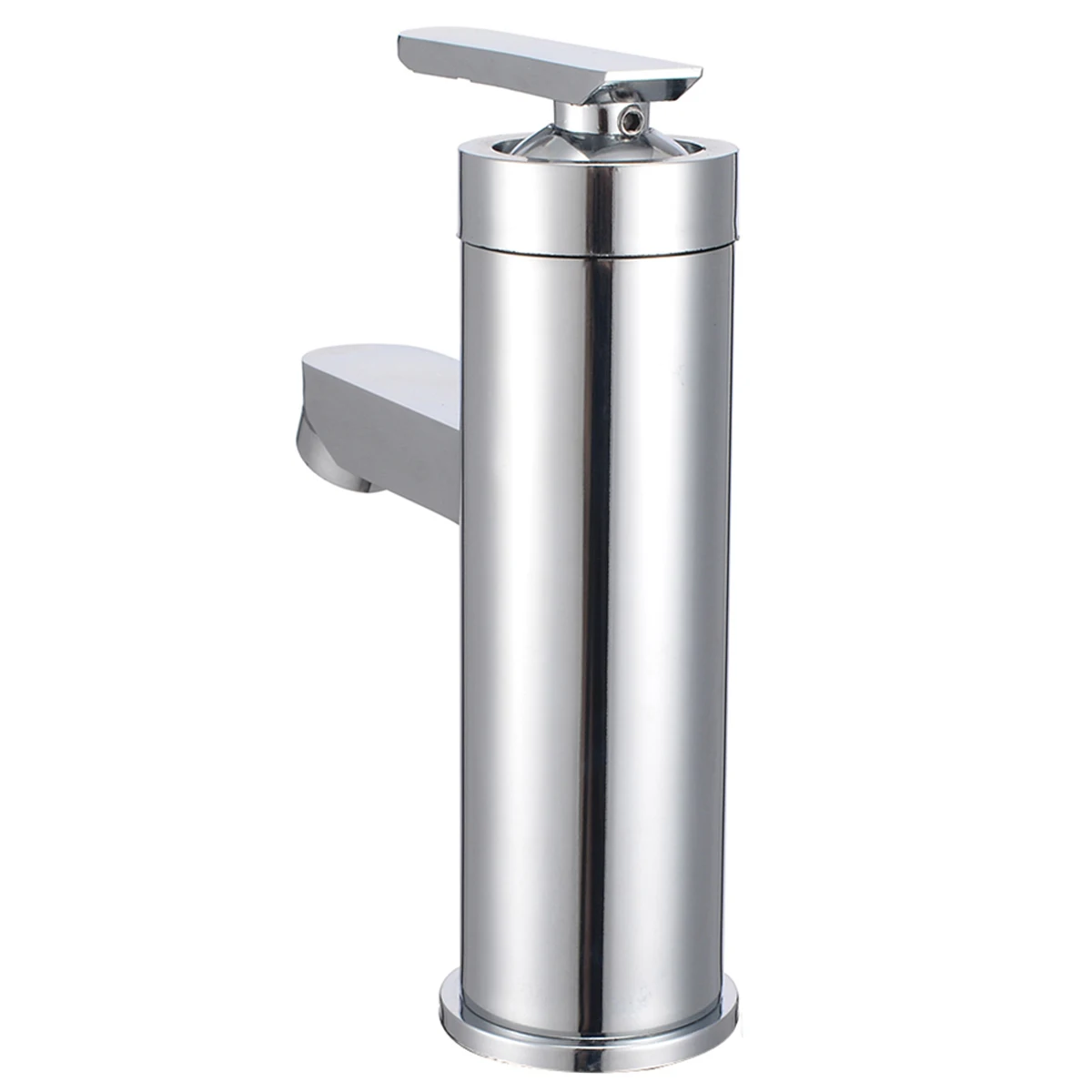 Хромированный смеситель с одной ручкой для холодной и горячей воды водопад