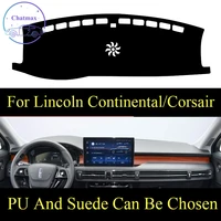 customize for lincoln continentalcorsair dashboard console cover pu leather suede protector sunshield pad