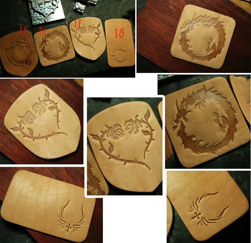 Ручные кожаные рабочие инструменты уникального дизайна штампы для резьбы