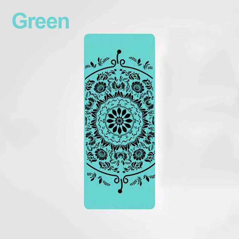 green 185*80* см 8 мм NBR для начинающих Коврик для йоги, нескользящий коврик для упражнений, тренировок, фитнеса, гимнастики, пилатеса, танцевальный коврик для тренировок, спортивный ковер - Цвет: green