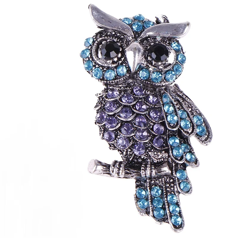 Старинная Женская Мужская брошь в виде совы корейский сплав цинка модный