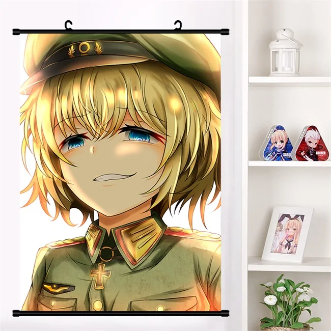 Аниме Youjo Senki Saga of Tanya the Evil Tanya Degurechaff настенный плакат с прокручивающейся стенкой Otaku коллекция домашнего декора - Цвет: T