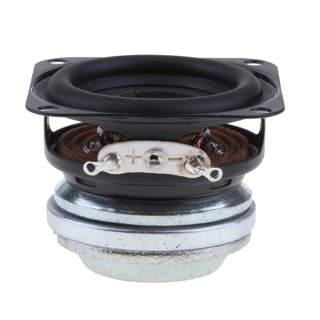 

New 40mm 10W Full Range Audio Speaker Stereo Sound Black Replacement Accessories Convenient Disassembly Using Rubber Edge Design