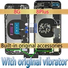 Сменная задняя крышка для IPhone 8 8g 8p 8plus, задняя средняя рамка с задней крышкой батарейного отсека, черная, белая, красная, золотая