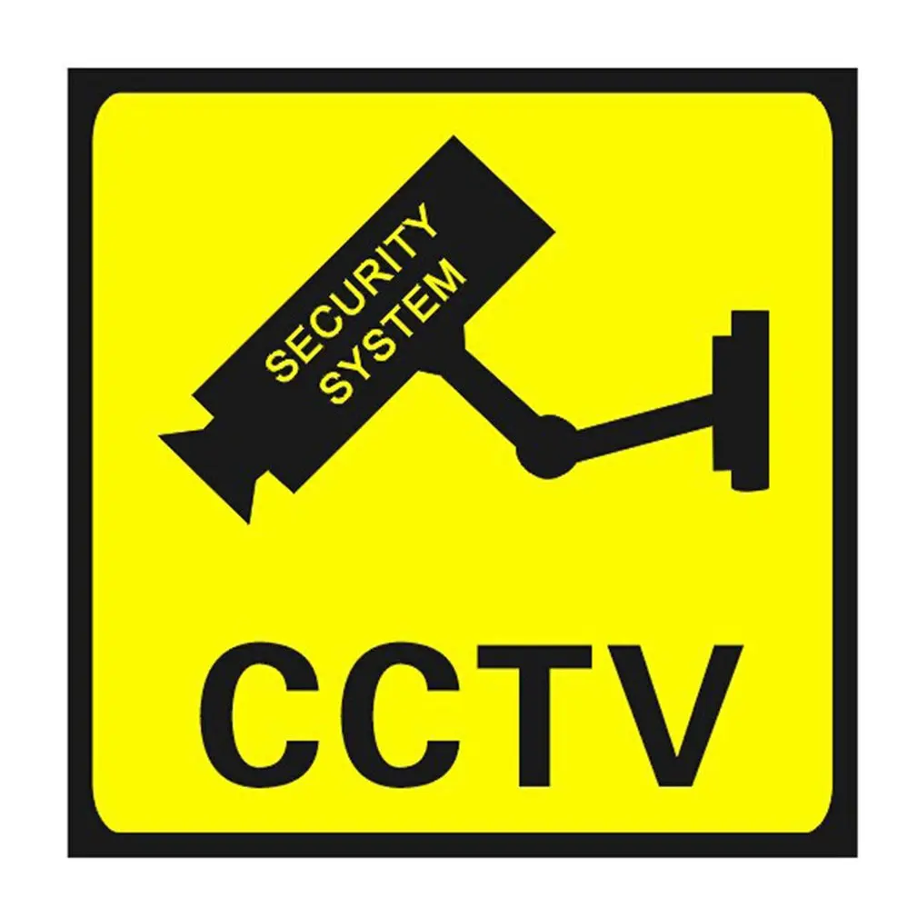 Квадратная камера видеонаблюдения CCTV с 24-часовым монитором предупреждающие